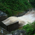 The project spillway.