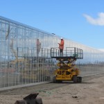 Superstructure of the solar air drying hall Selwyn project