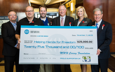 MWH Global Provides Grant to Helping Hands for Freedom in Support of Military Children