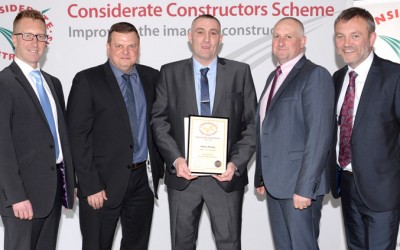Hulland Ward Receives Gold at the Considerate Constructors’ National Site Awards