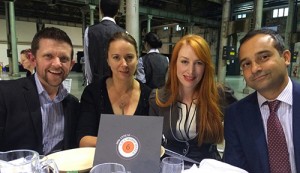 From Left to Right: Paul Broad (Senior HR Business Partner), Laura Christie, Dr Kylie Ward (HR Director, Asia Pacific), and Ashok Sukumaran (General Manager - Water, Australia)