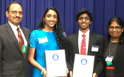 Vallabhaneni Twins on Presidential Environmental Youth Award Winning Team