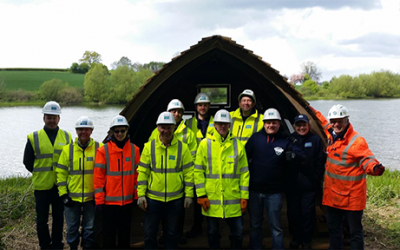 MWH Treatment and Severn Trent volunteers provide new feature for Derbyshire reservoir